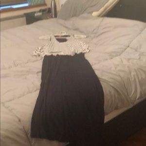 Joe fresh nautical racer back maxi dress